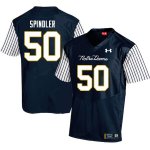 Notre Dame Fighting Irish Men's Rocco Spindler #50 Navy Under Armour Alternate Authentic Stitched College NCAA Football Jersey TEK8699QG